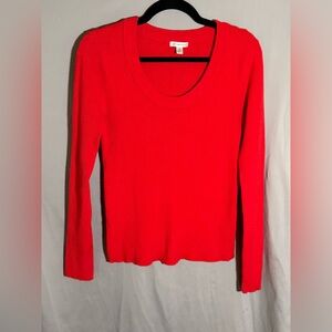 Versona Red Knit Long Sleeve Top